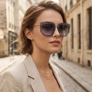 New! Isabel Marant IM0149/S FT3GB Grey and Gold Sunglasses, Authentic